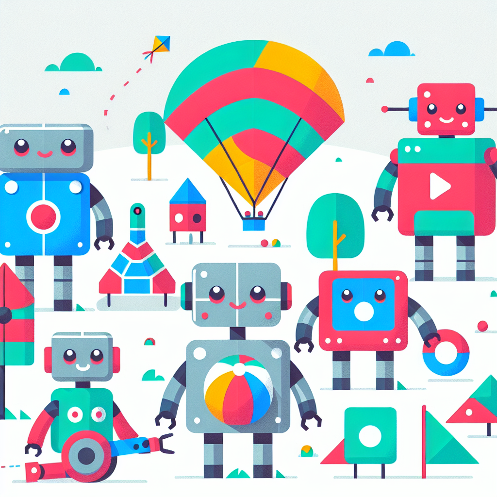Robots' Day Out Painting By Numbers Kit