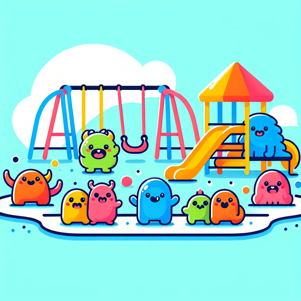 Friendly Monster Playground Paint By Color
