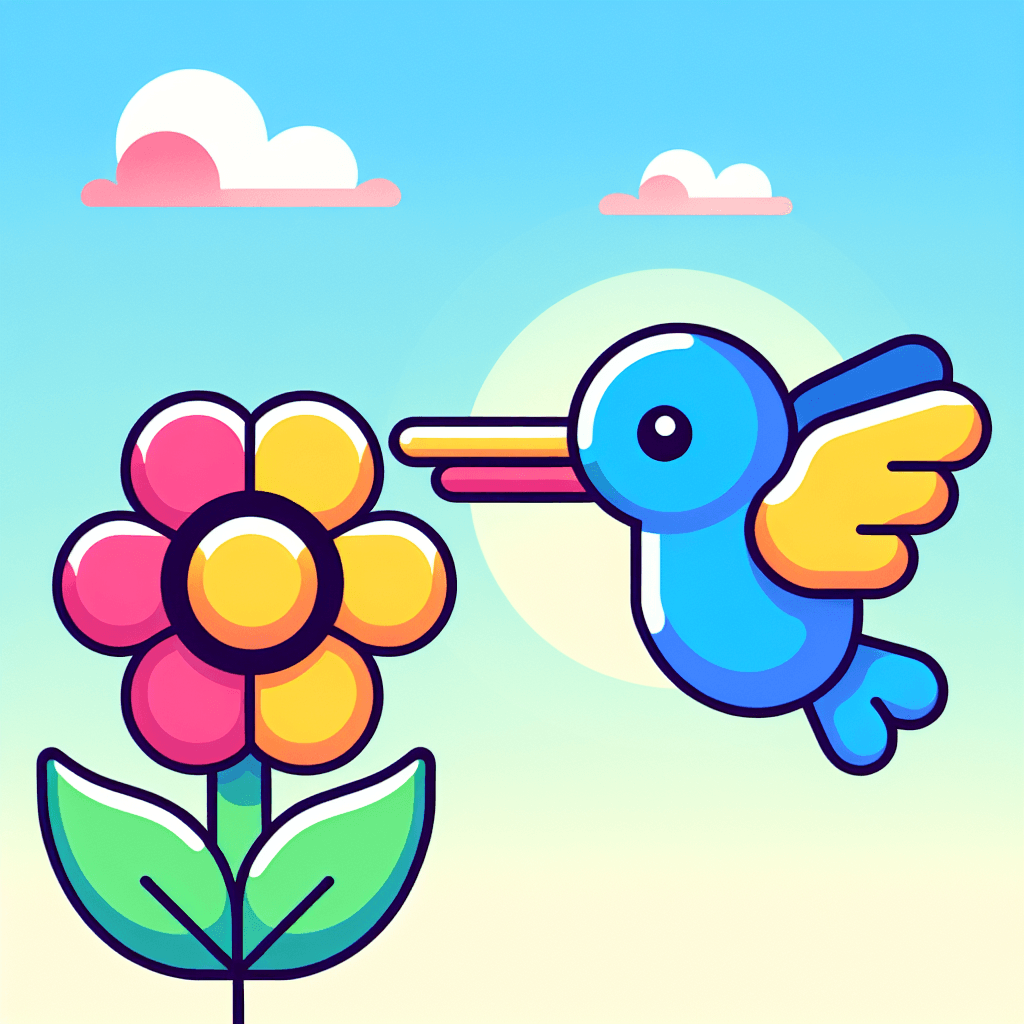 Harmonious Hummingbird Painting Number Kit