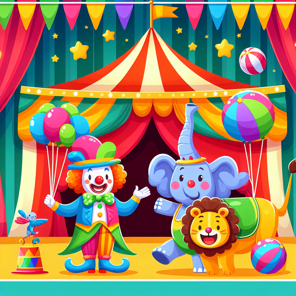 Silly Circus Adventures DIY Paint By Numbers