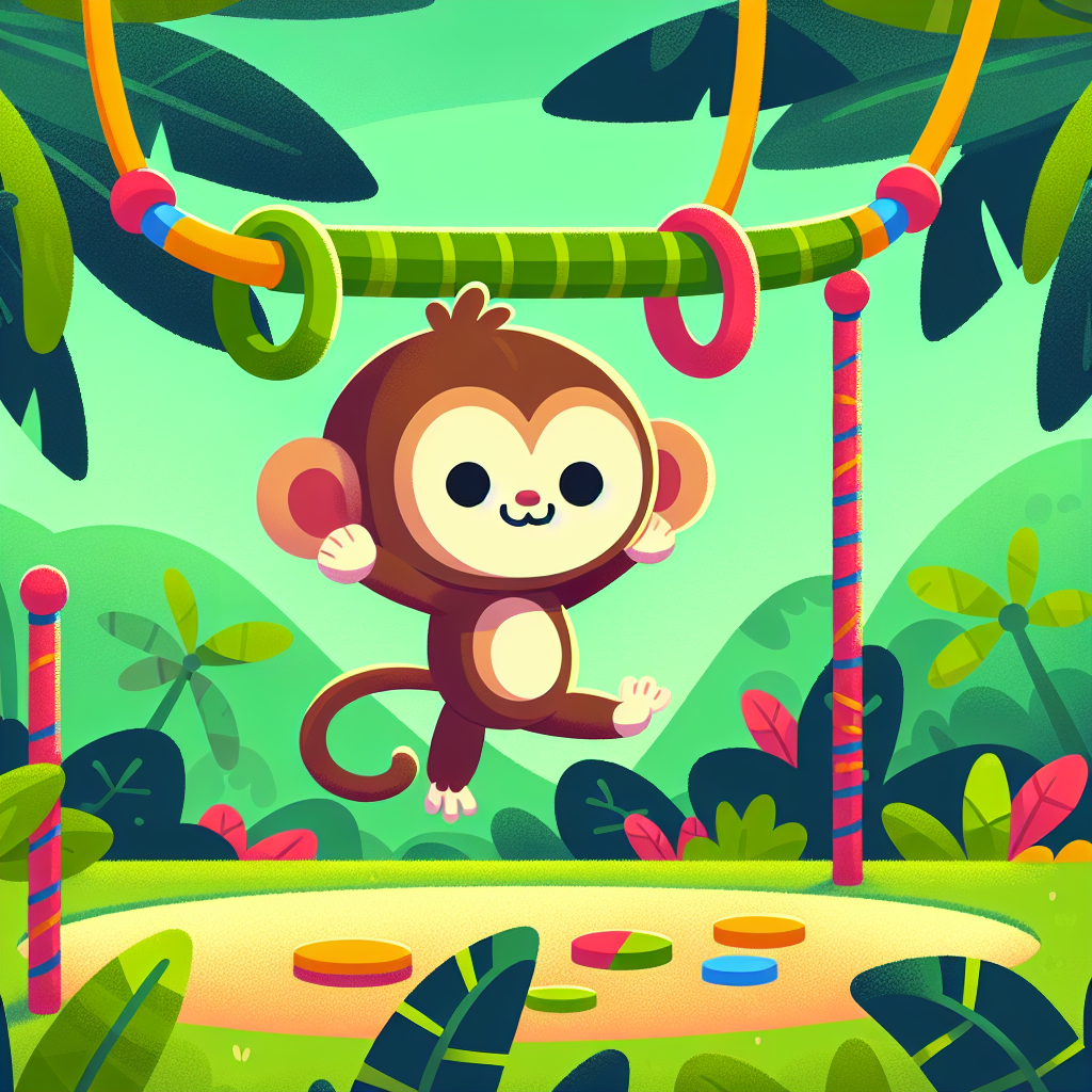 Jungle Gymnastics Paint By Numbers Art