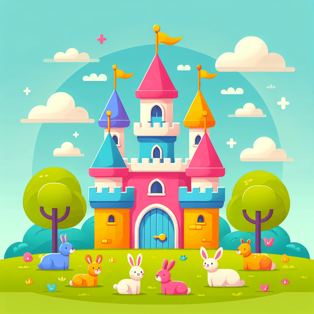 Charming Castle Scene Number Painting