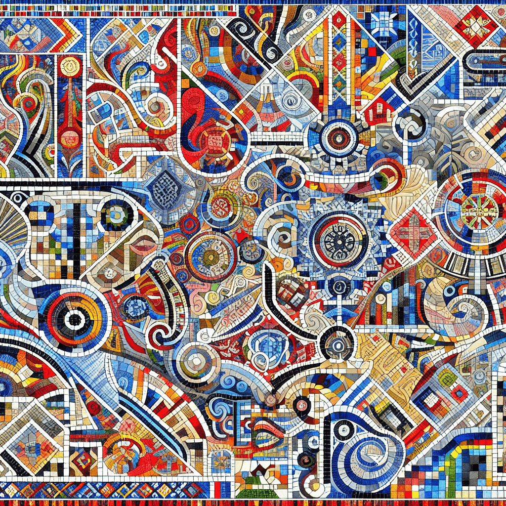 Cultural Heritage Mosaic Painting By Numbers Kit