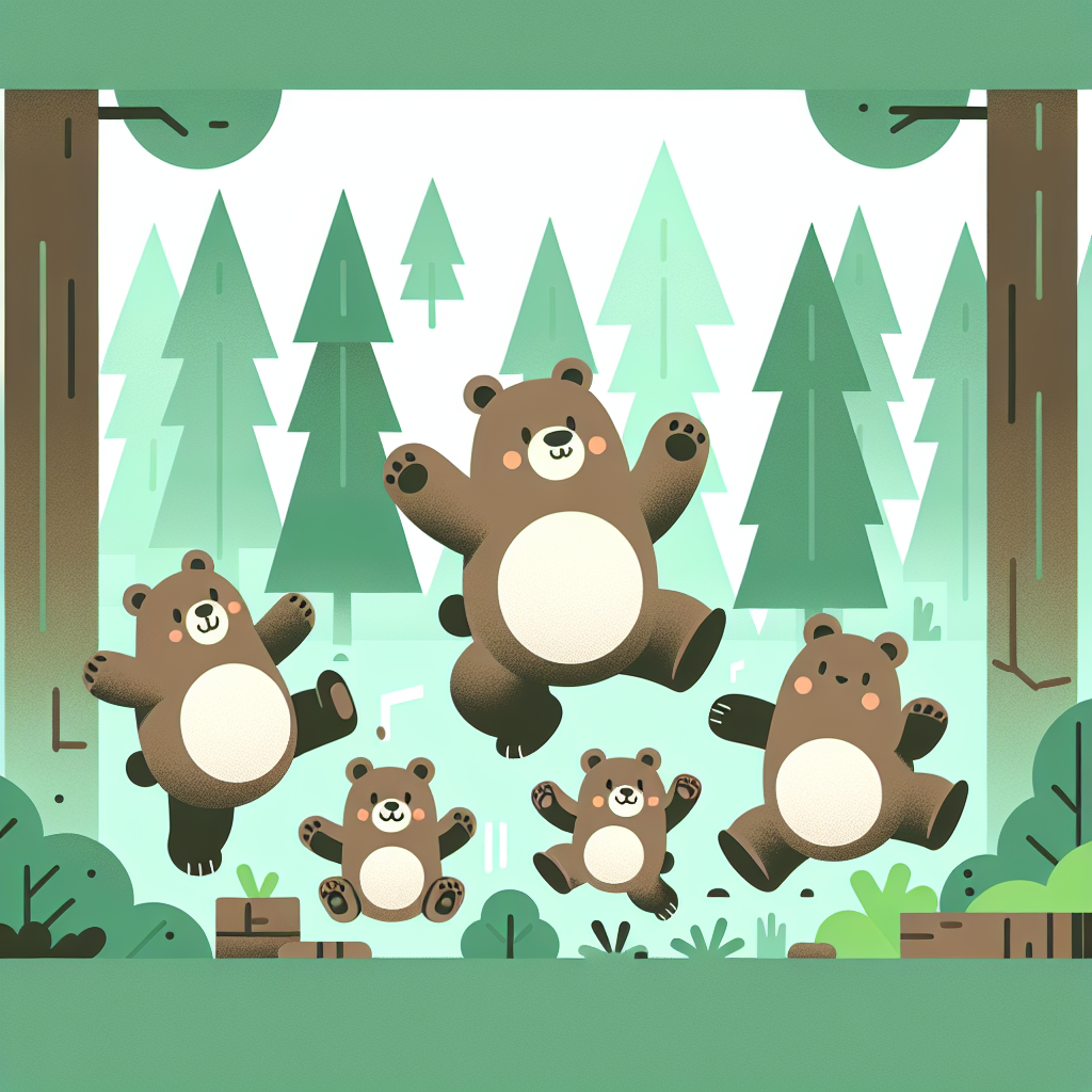 Bouncing Bear Bash Painting Number Kit