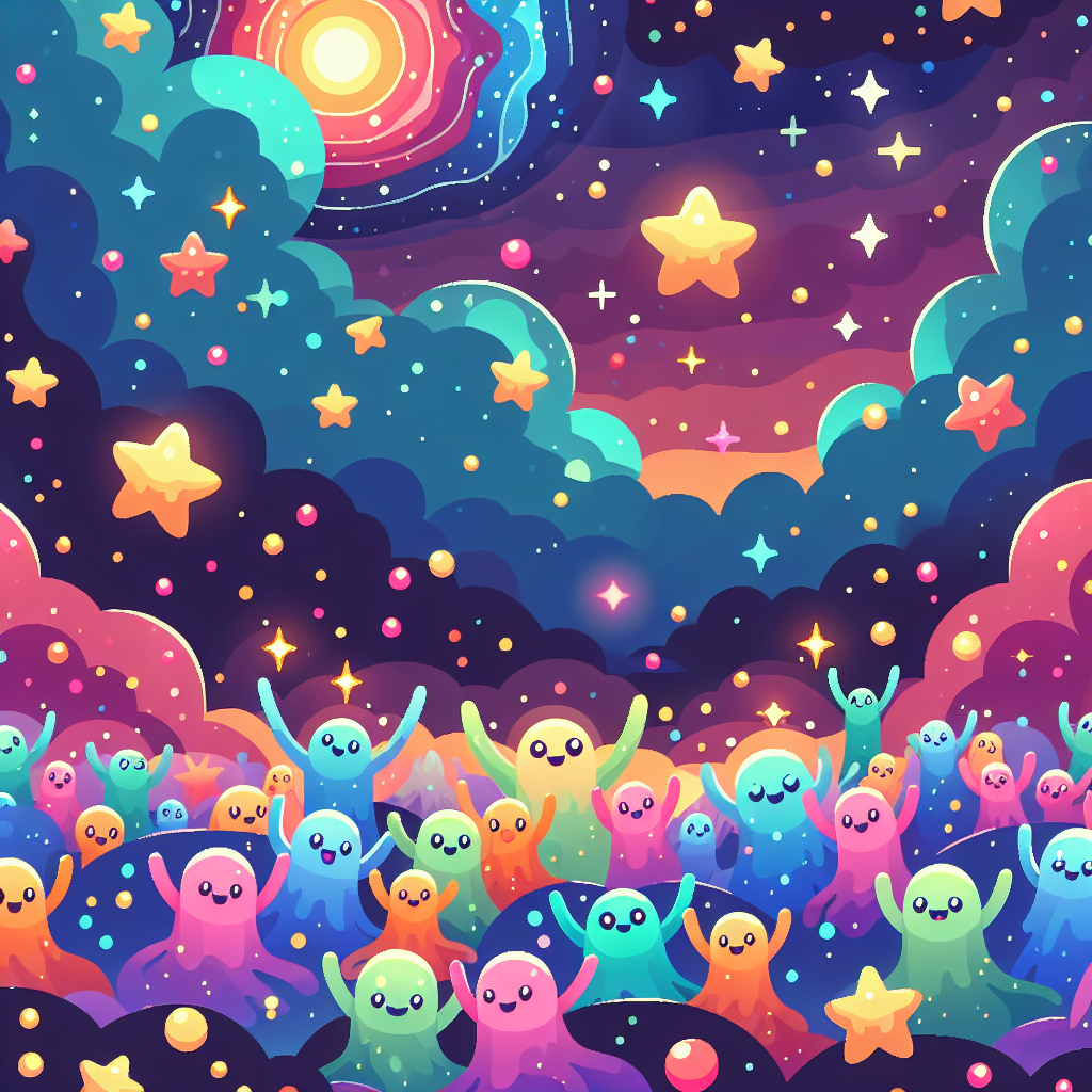 Glittering Galaxy Gathering Painting Number Kit