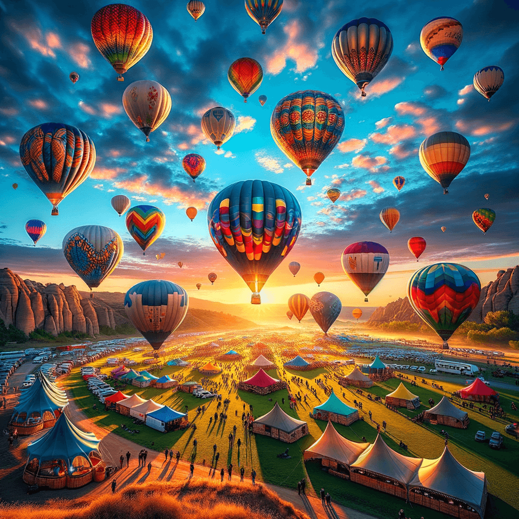 International Hot Air Balloon Fiesta - Philippines Painting By Numbers Kit