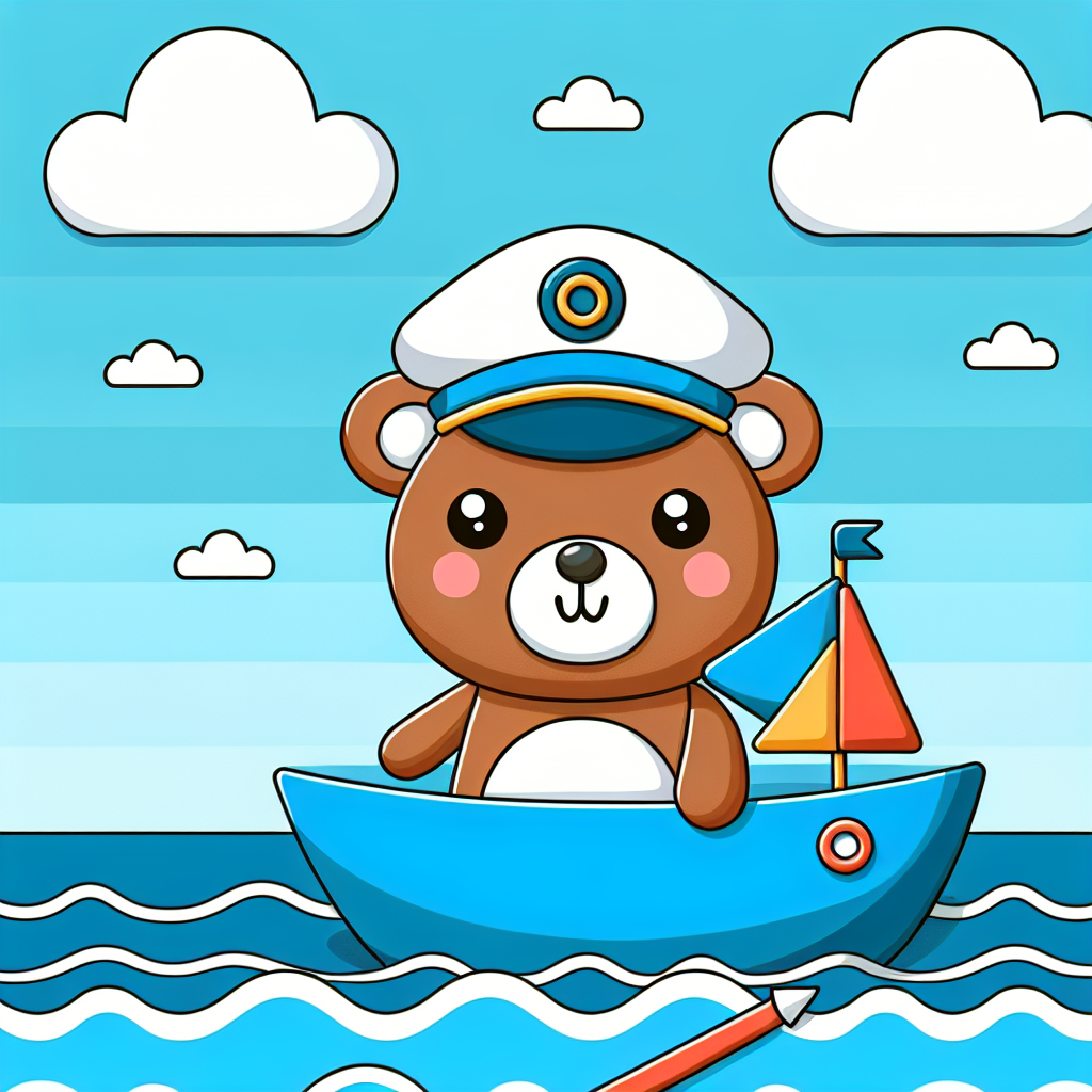 Sailing Bear Adventure Painting Number Kit