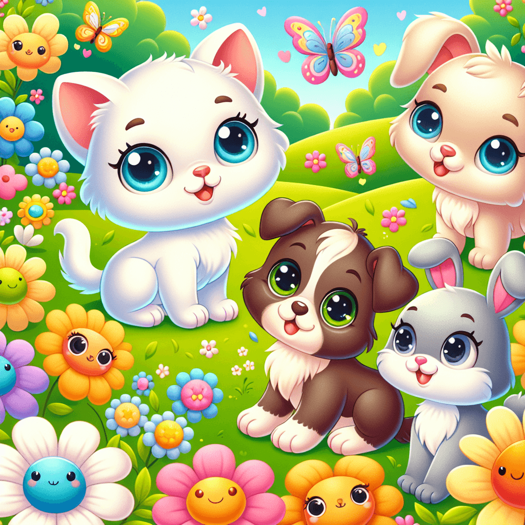Adorable Baby Animal Friends Number Painting