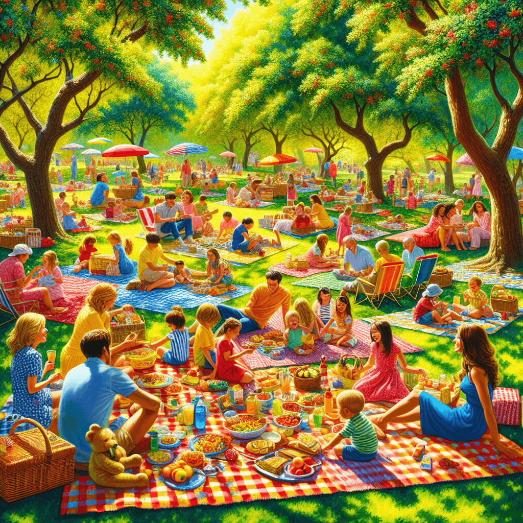 Breezy Summer Picnic Paint By Color
