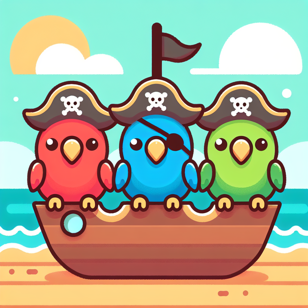 Pirate Parrot Pals Numbered Painting Kits