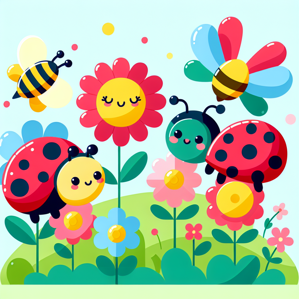 Lively Garden Critters Painting Number Kit