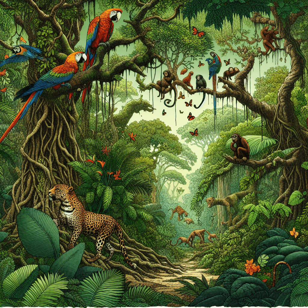 Tropical Jungle Fantasy Paint By Numbers Kits