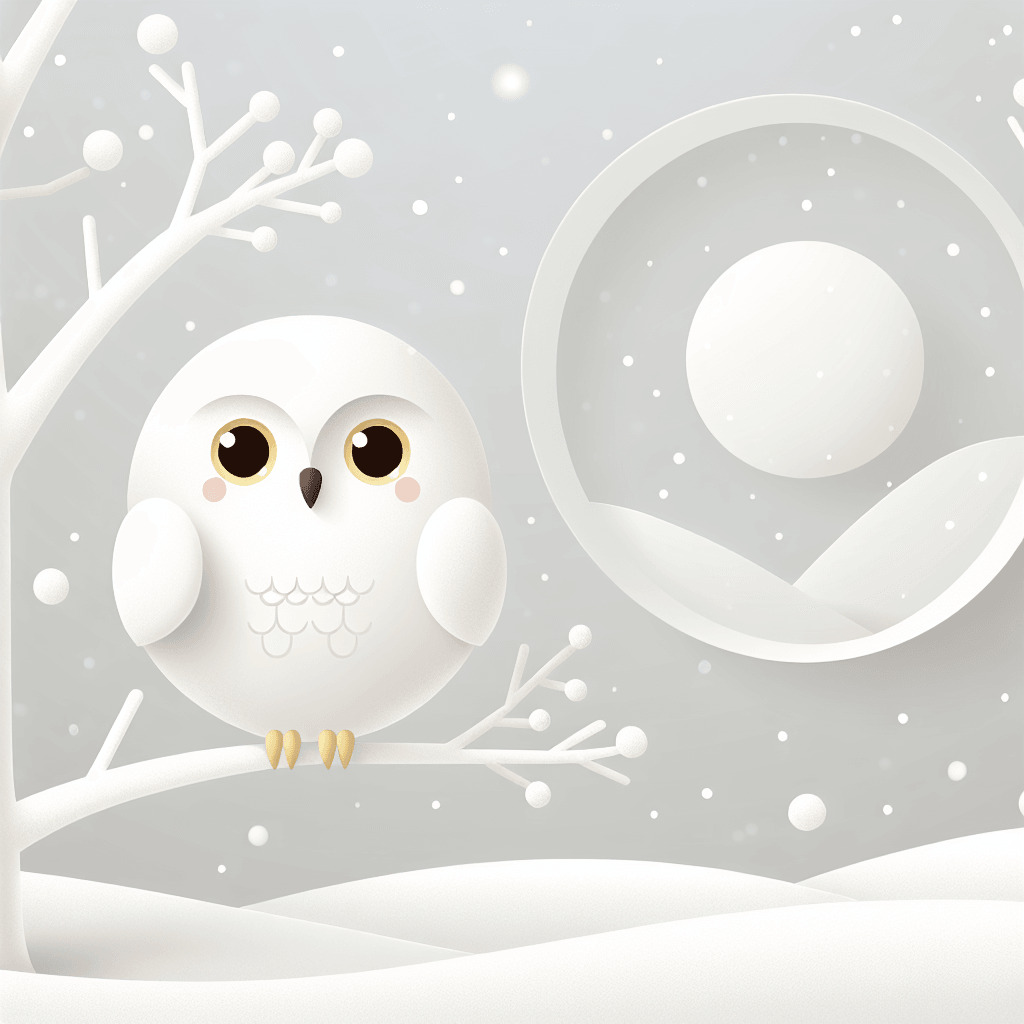 Spirited Snowy Owl Number Painting