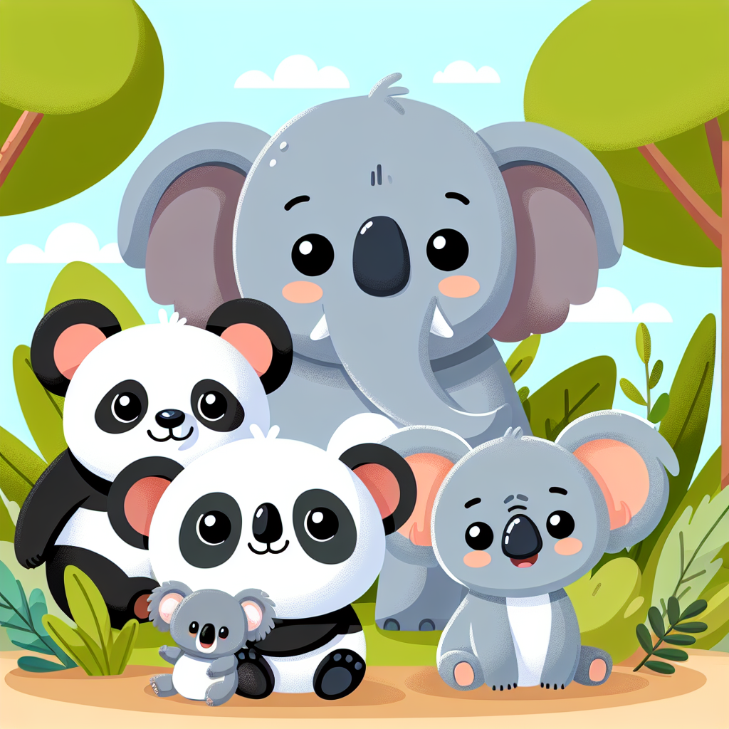 Cuddly Wildlife Number Painting