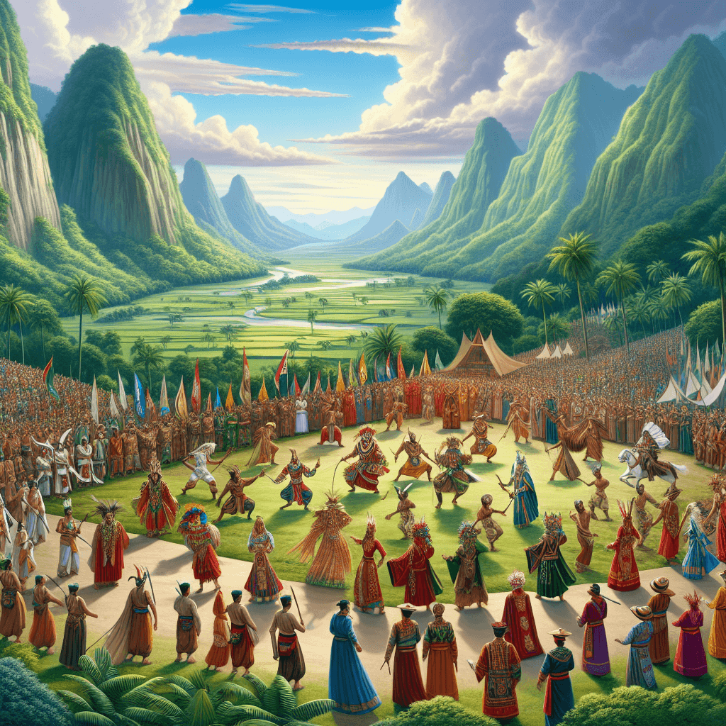 Baliem Valley Festival - Indonesia Painting Number Kit