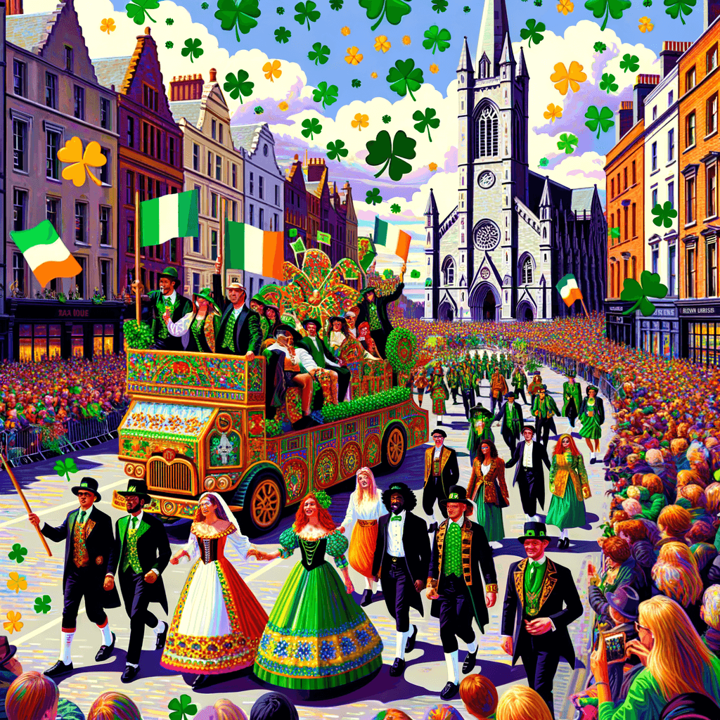 St. Patrick's Day Parade - Ireland Paint By Numbers Art