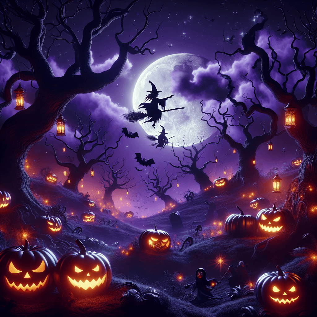 Halloween Night Haunt Painting By Numbers Kit