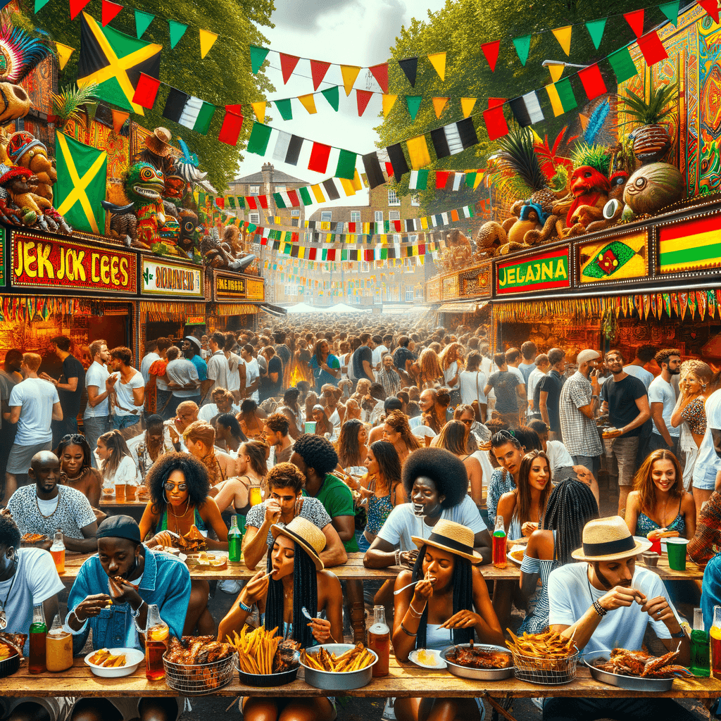 Kingston Jerk Festival - Jamaica Painting By Numbers Kit