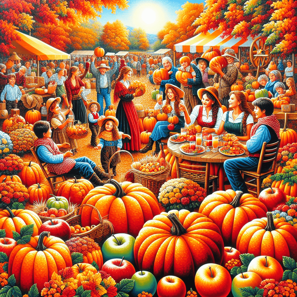 Joyful Harvest Festival Paint By Numbers Art