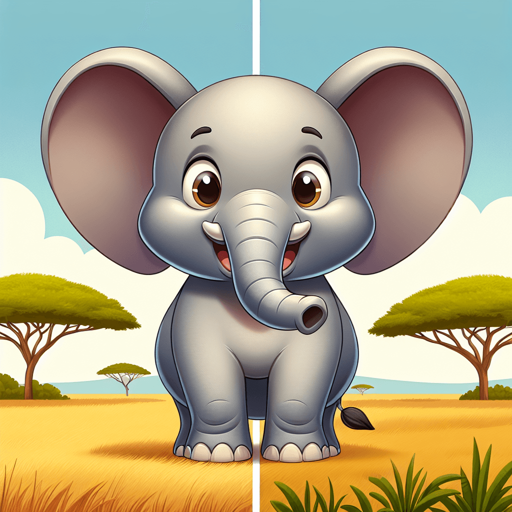 Elated Elephant Painting Number Kit