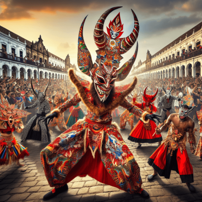 Diablos Danzantes - Yare, Venezuela Number Painting