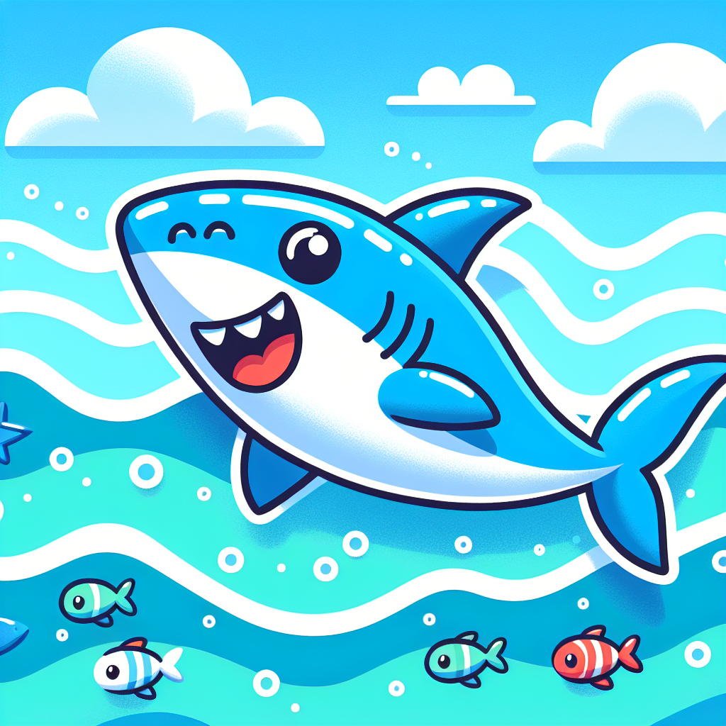 Funky Shark Paint By Numbers