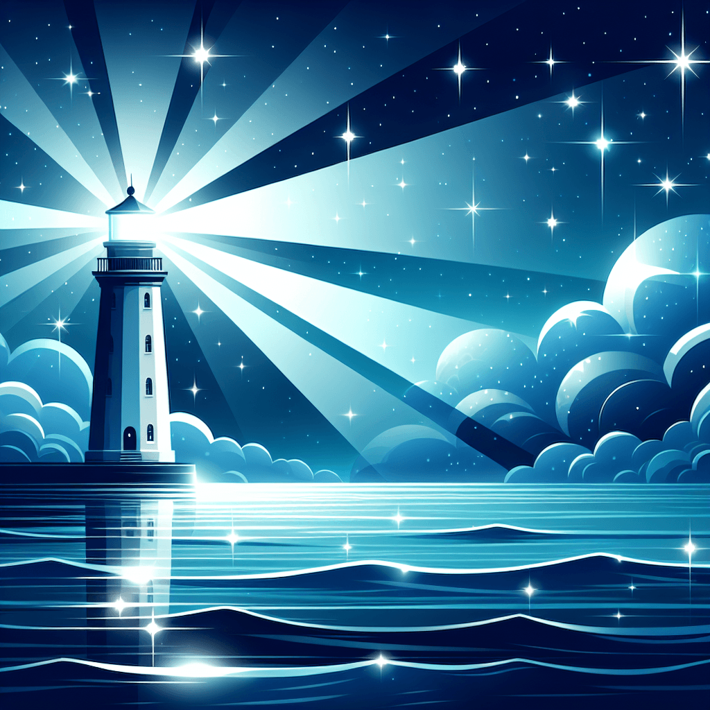Mystical Lighthouse Glow Paint By Color