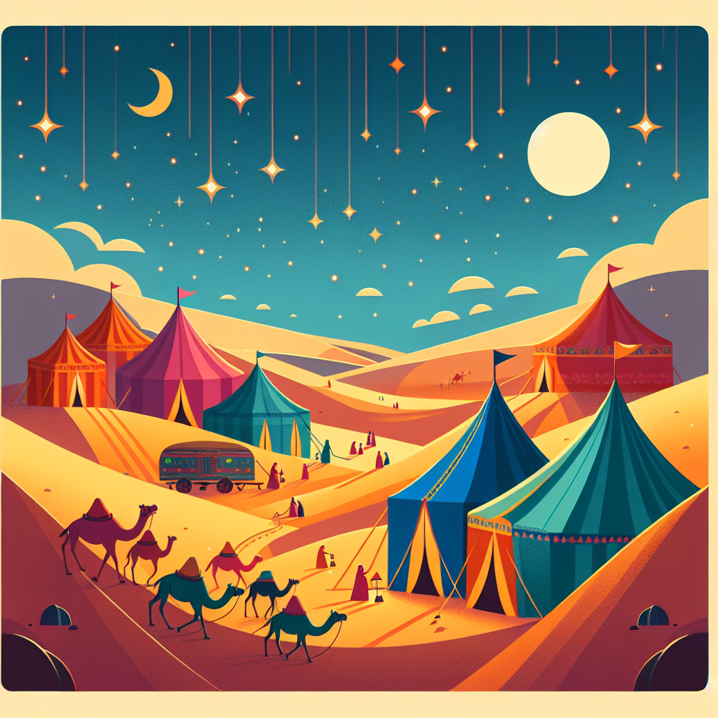 Mystic Desert Caravan Painting By Numbers Kit