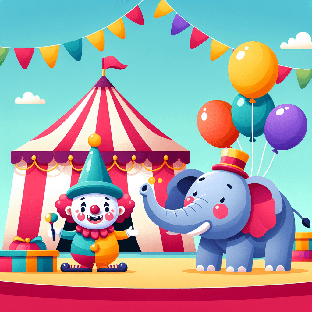 Festive Circus Extravaganza Paint By Numbers Art