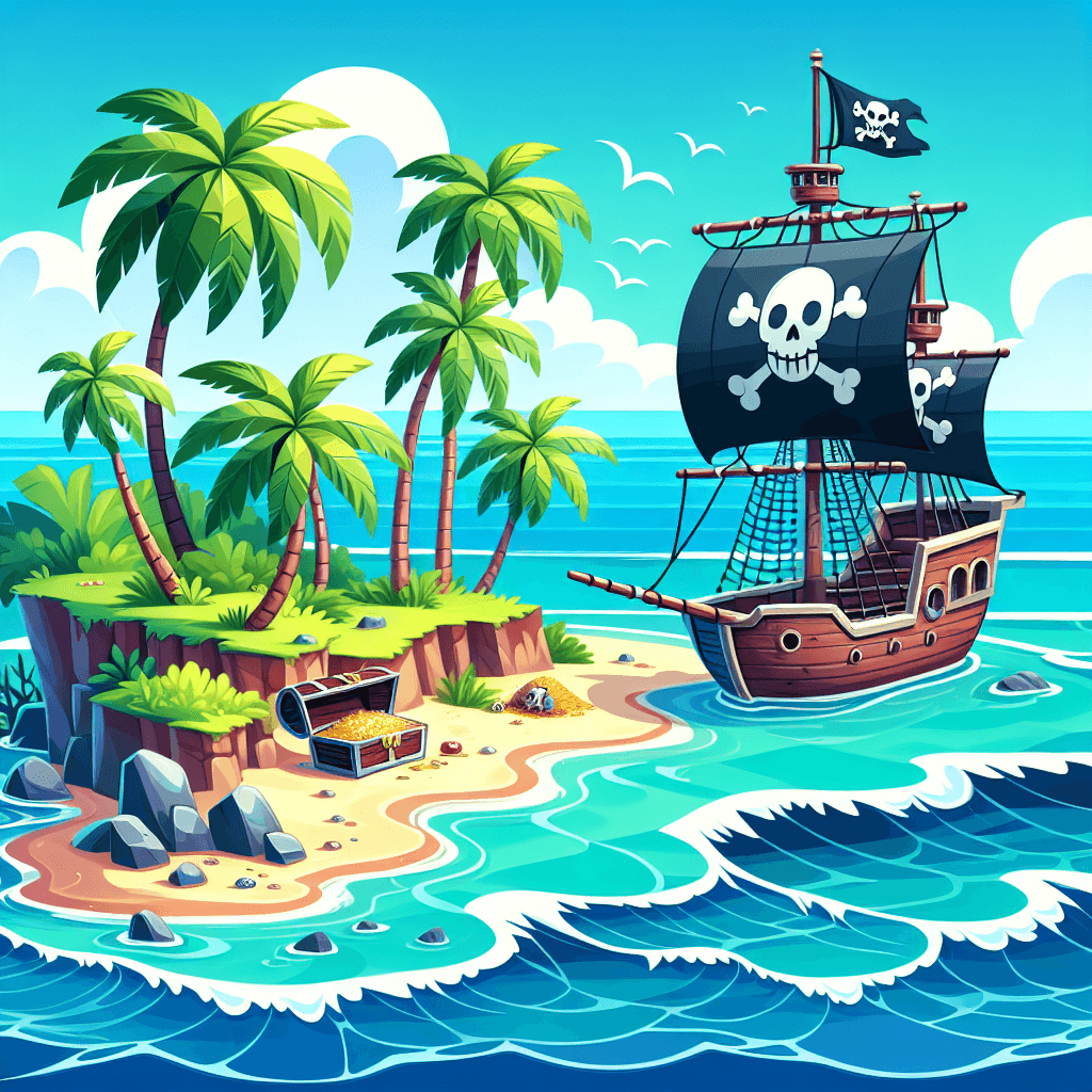 Treasure Island Mystery Painting By Numbers Kit