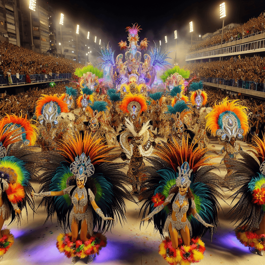 The Carnival Of Rio De Janeiro - Brazil Paint By Color
