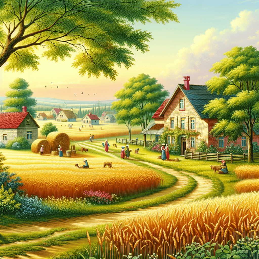 Sunny Countryside Walk Paint By Number