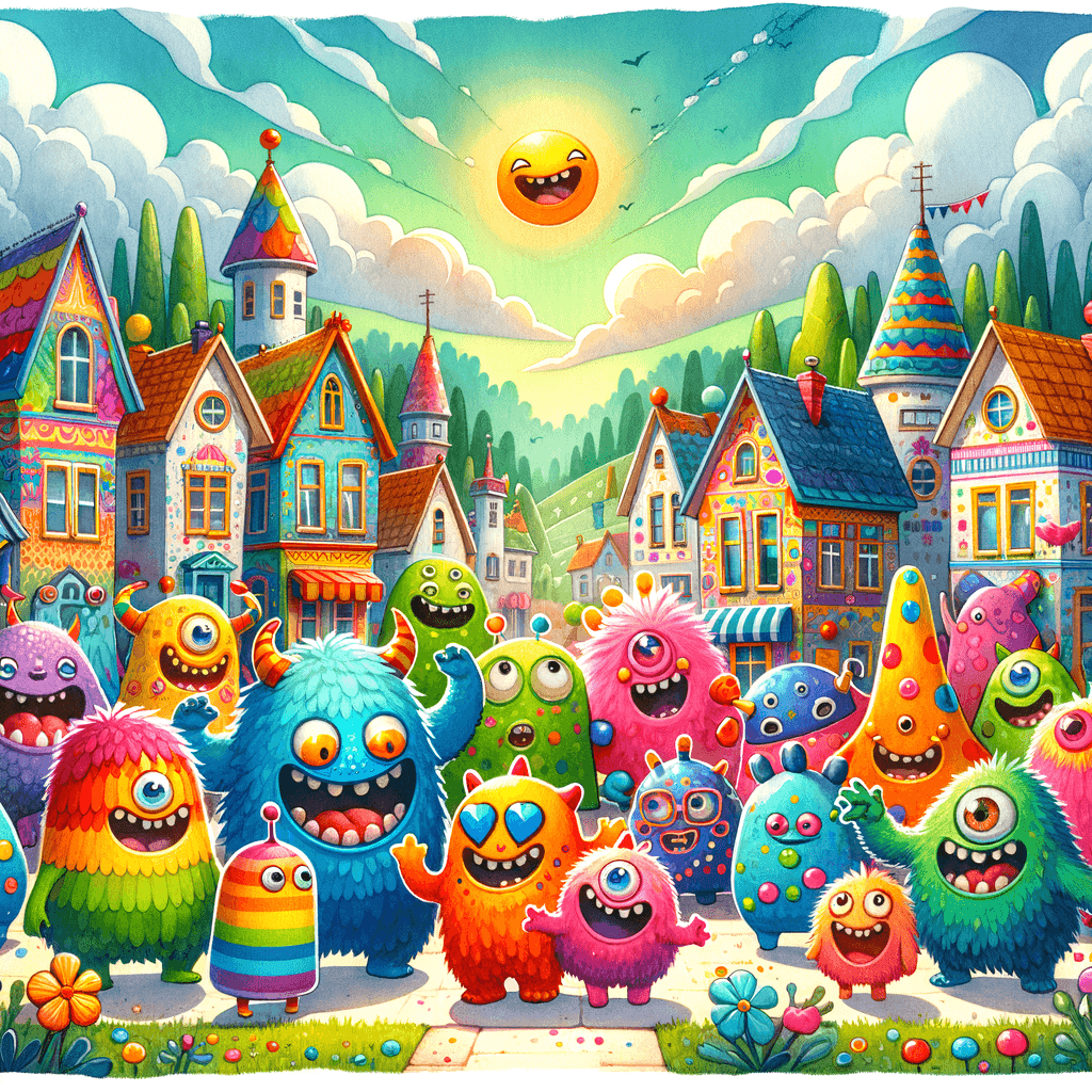 Friendly Neighborhood Monsters Painting Number Kit