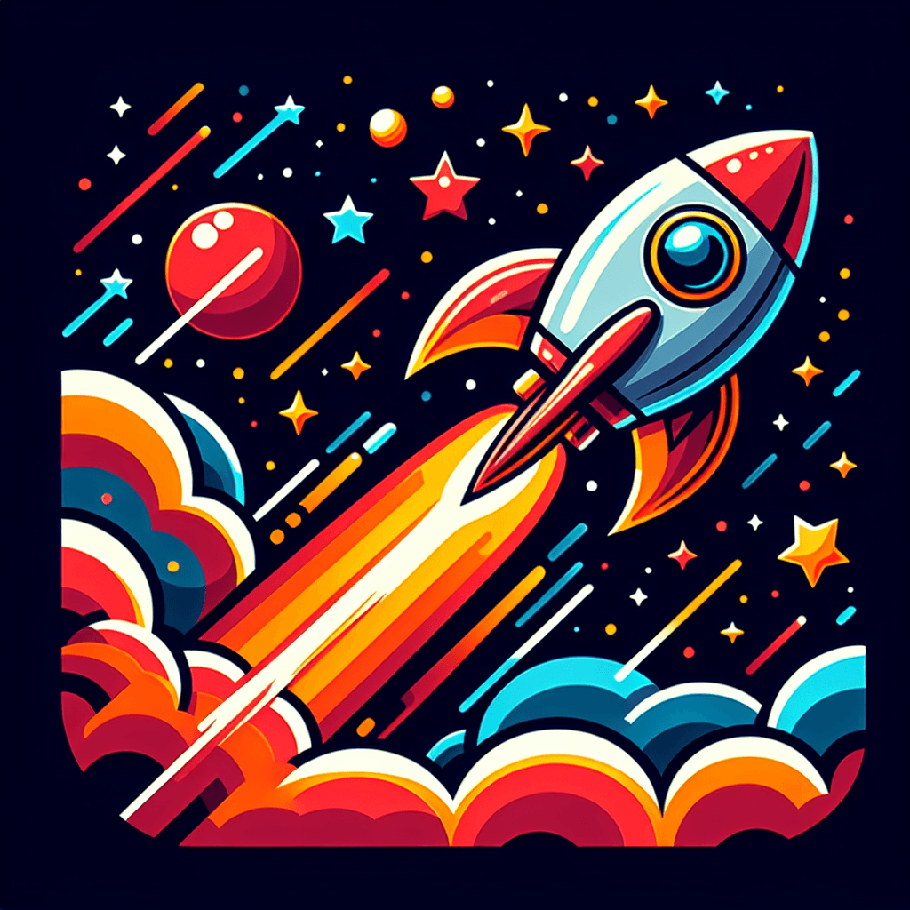 Space Explorer Blast-Off Number Painting