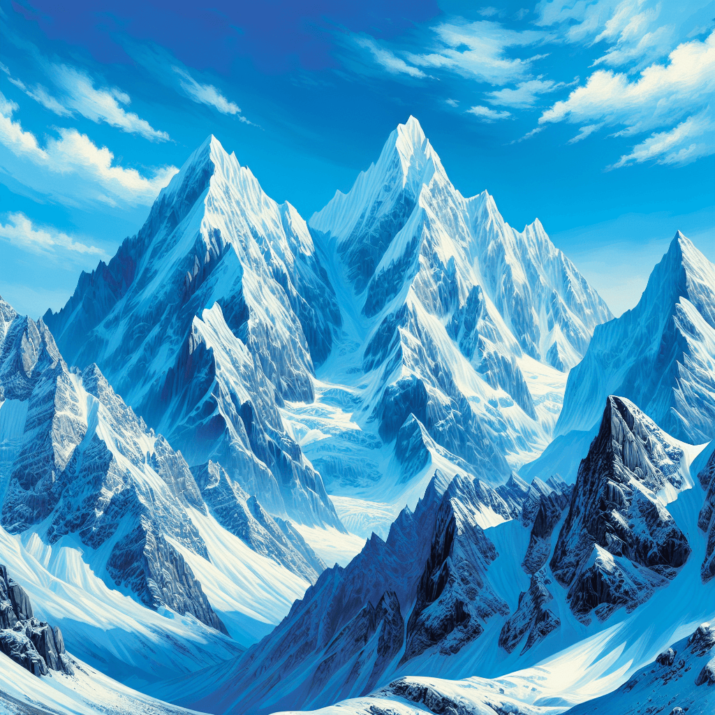 Astonishing Alpine Views Number Painting
