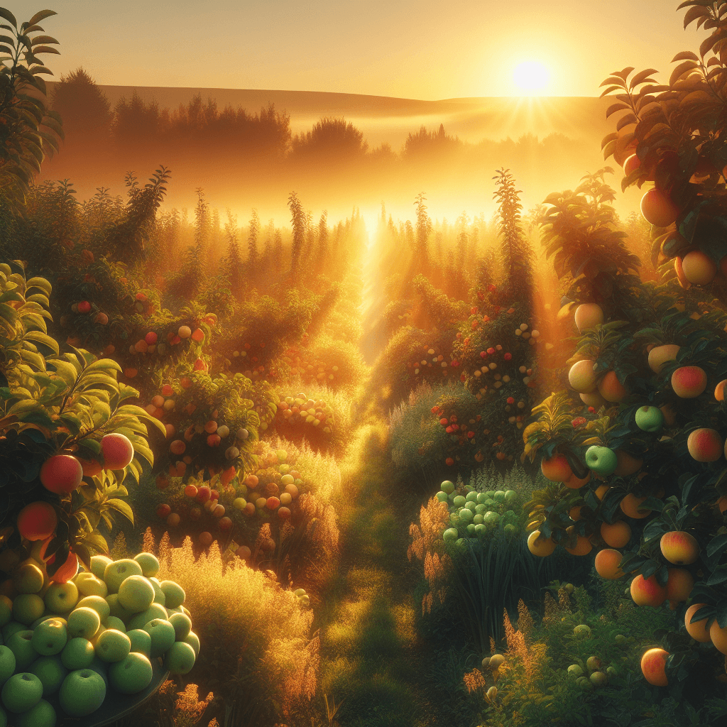Orchard Sunrise Splendor Paint By Numbers Kits