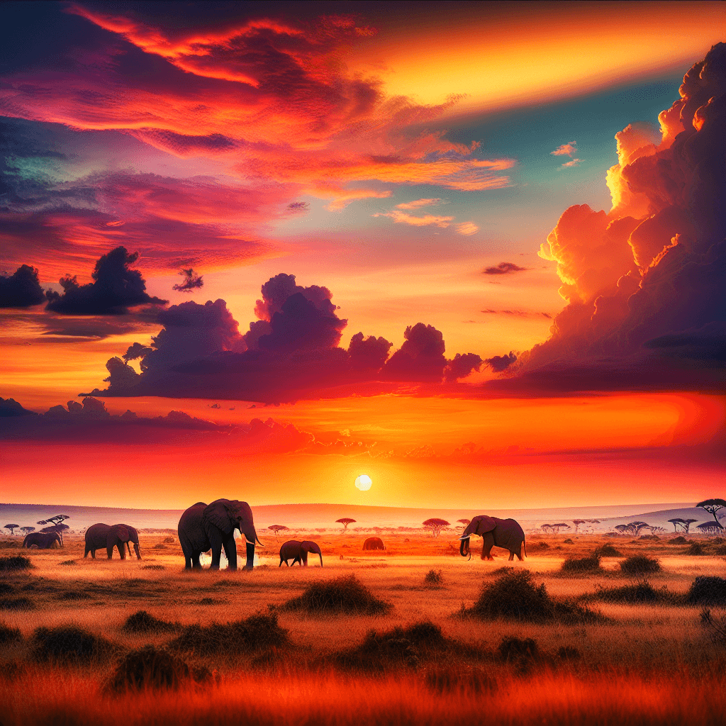 Majestic Savanna Wander Numbered Painting Kits