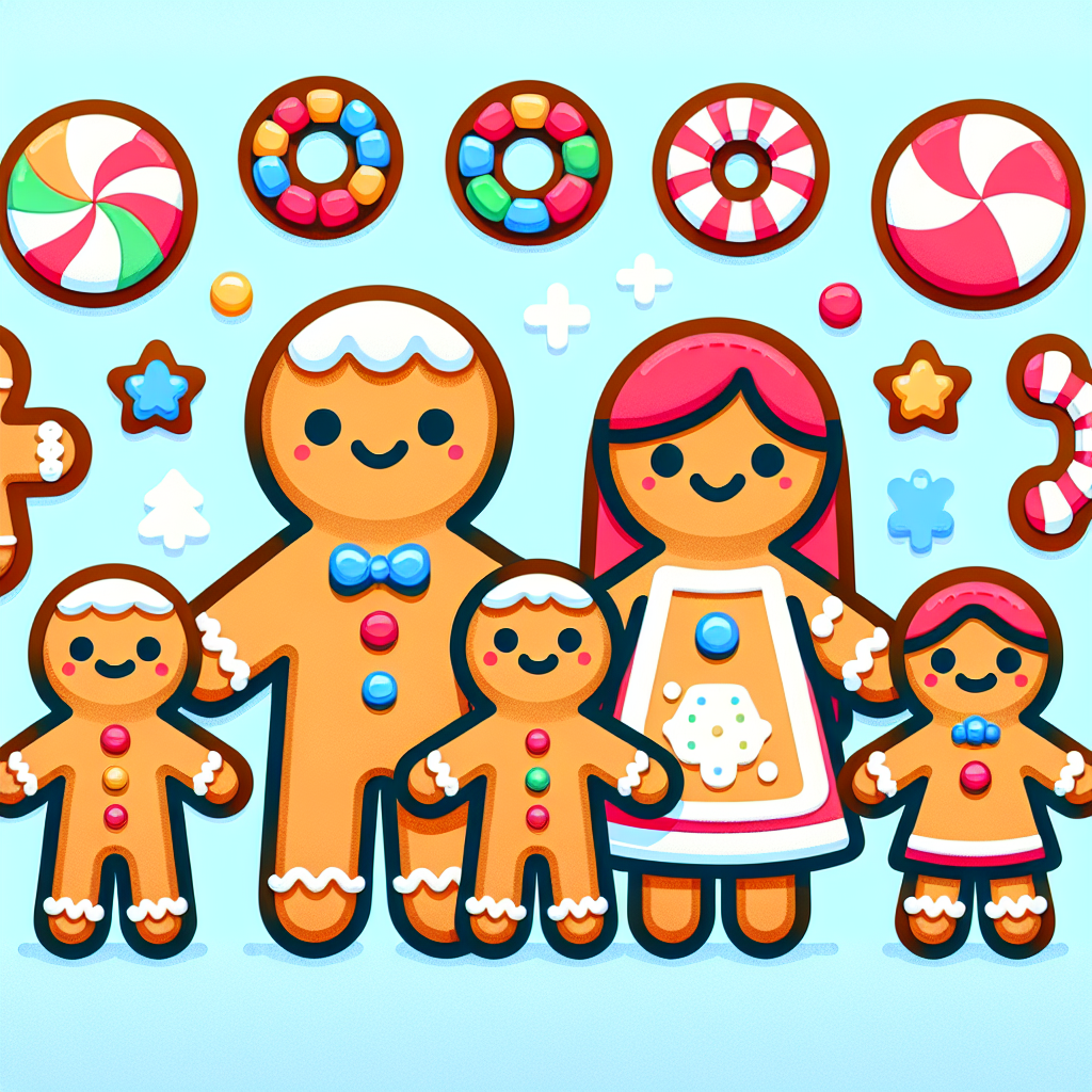 Jolly Gingerbread Family Paint By Numbers Kits