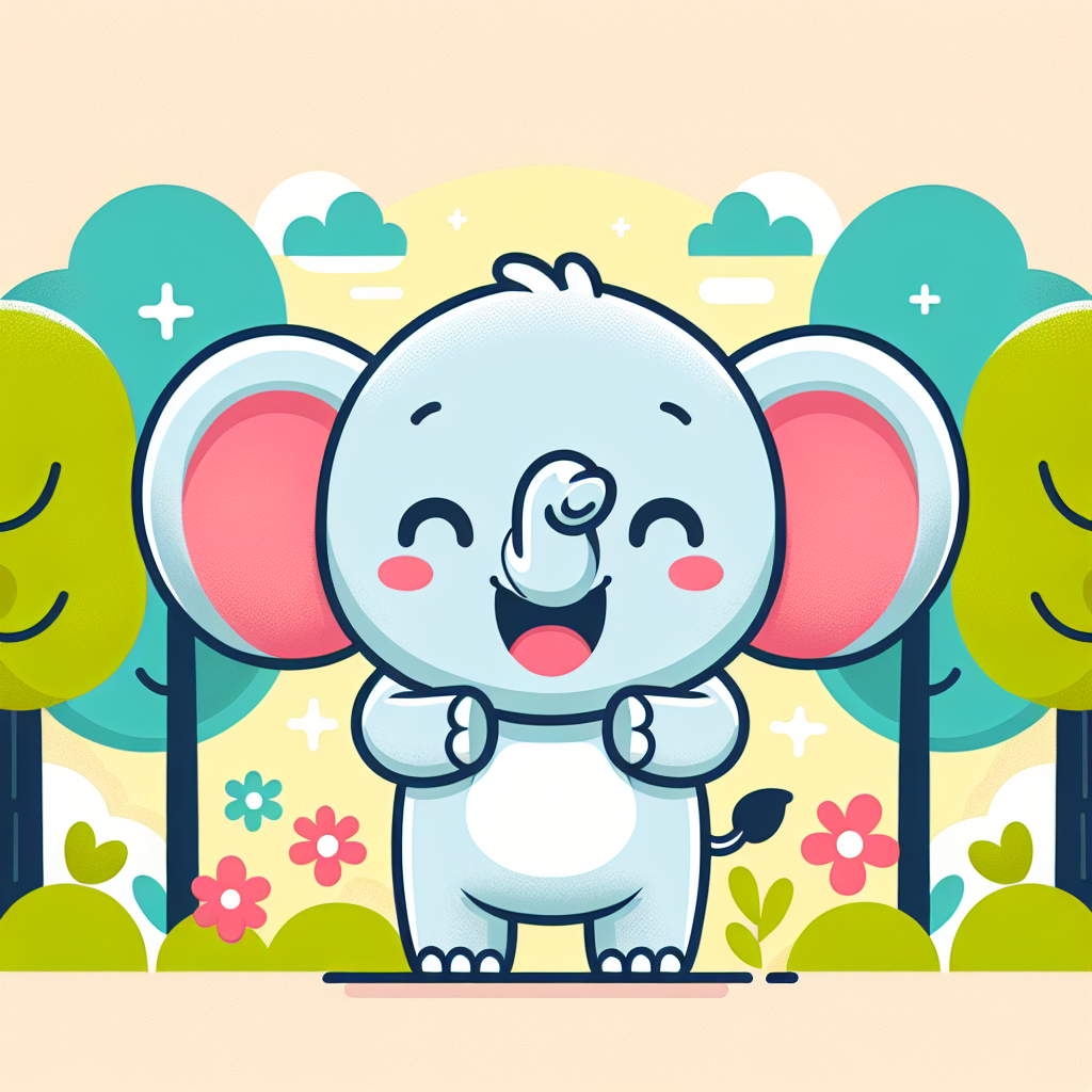 Giggly Elephant Paint By Color