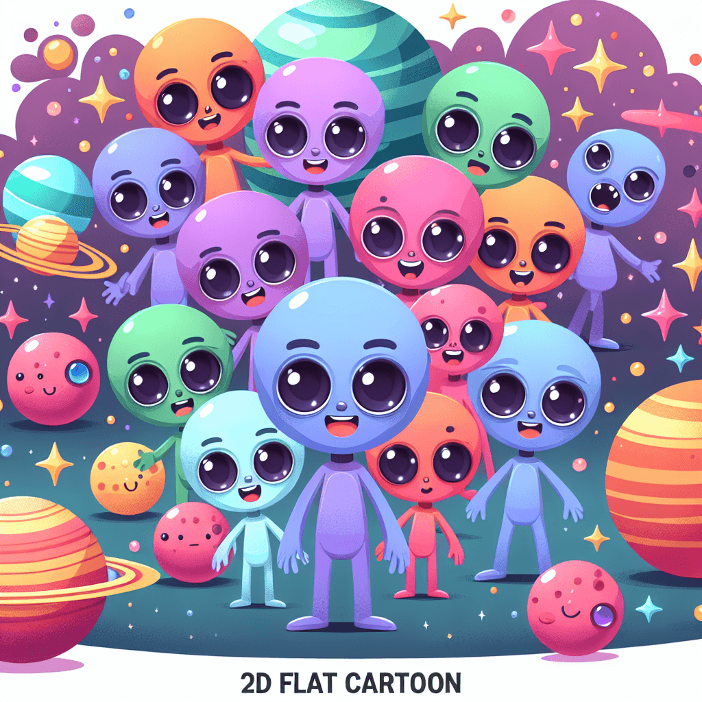 Curious Alien Friends Paint By Numbers