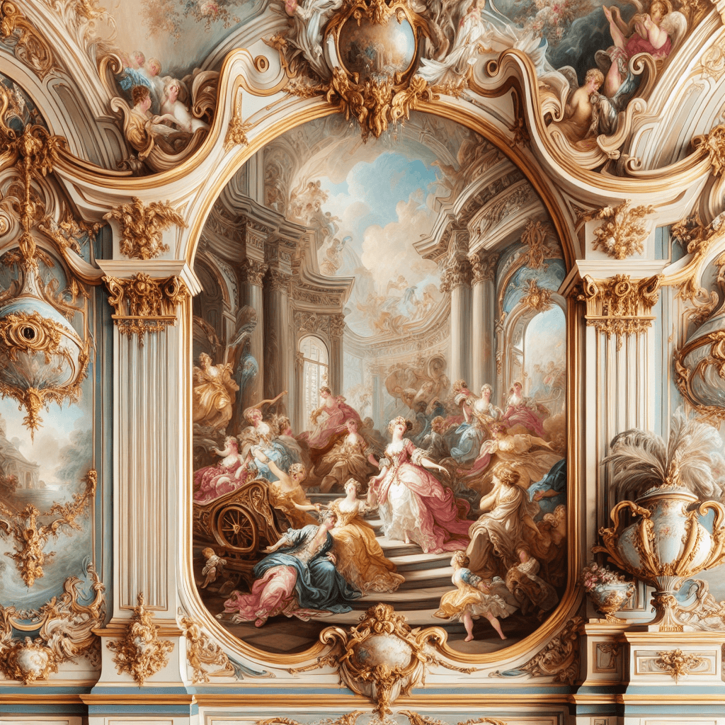 Elegant Rococo Revelry Paint By Numbers Art
