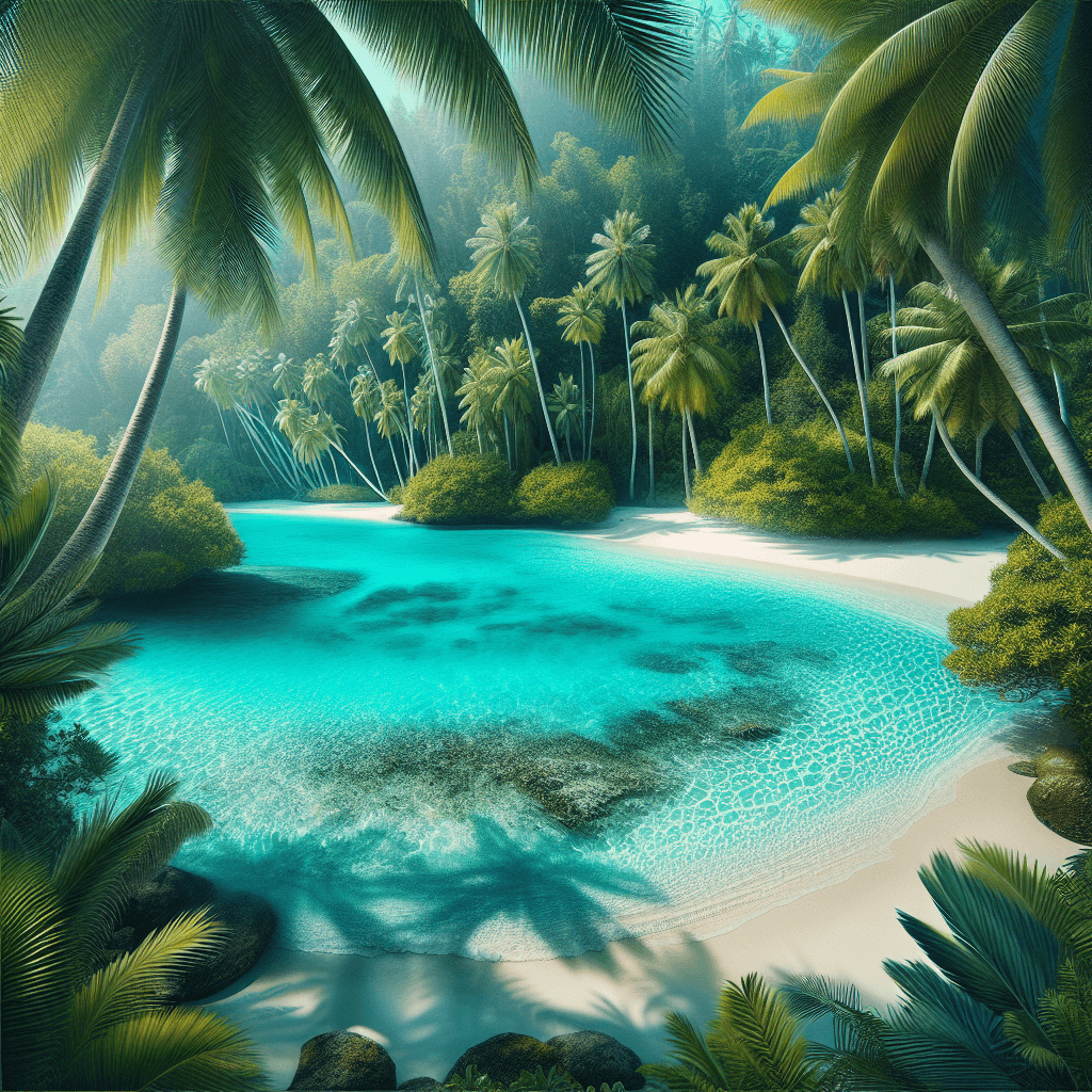 Tropical Lagoon Escape Paint By Color