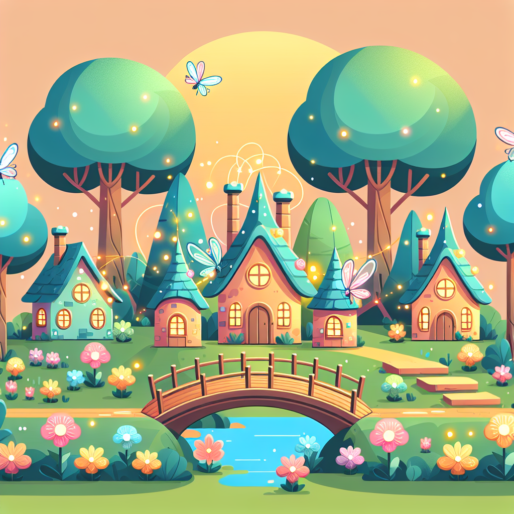 Fascinating Fairy Village Painting Number Kit
