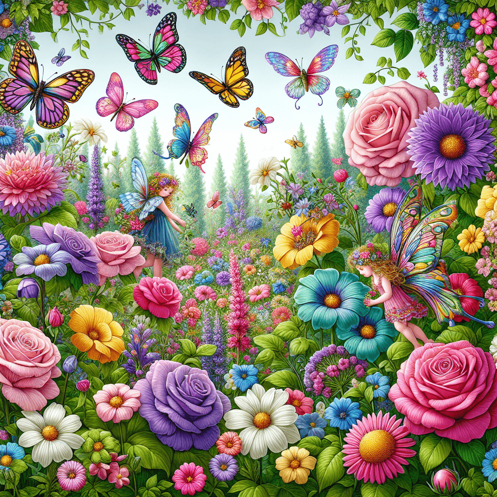 Enchanting Garden Dreams Painting Number Kit