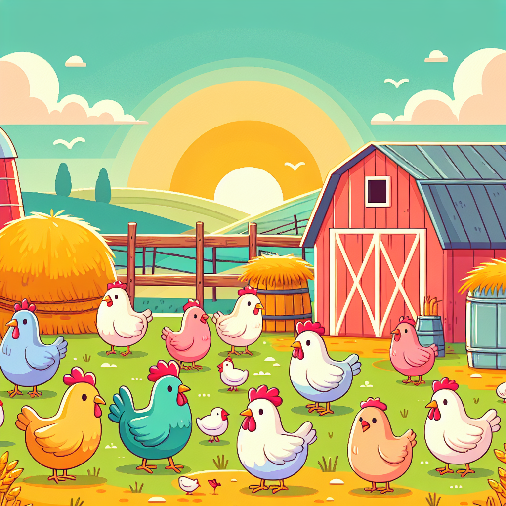 Chipper Chickens At Dawn Paint By Numbers