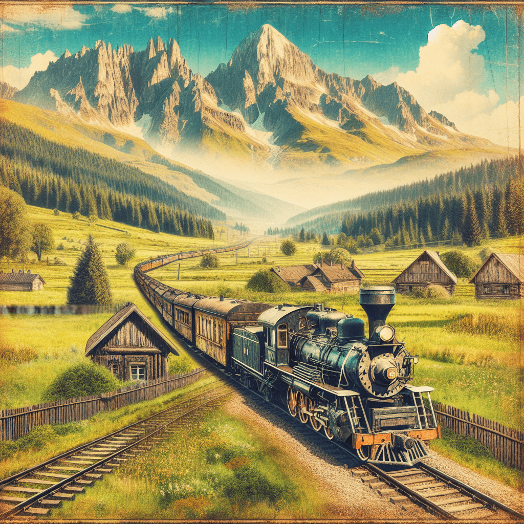 Vintage Railroad Adventure DIY Paint By Numbers