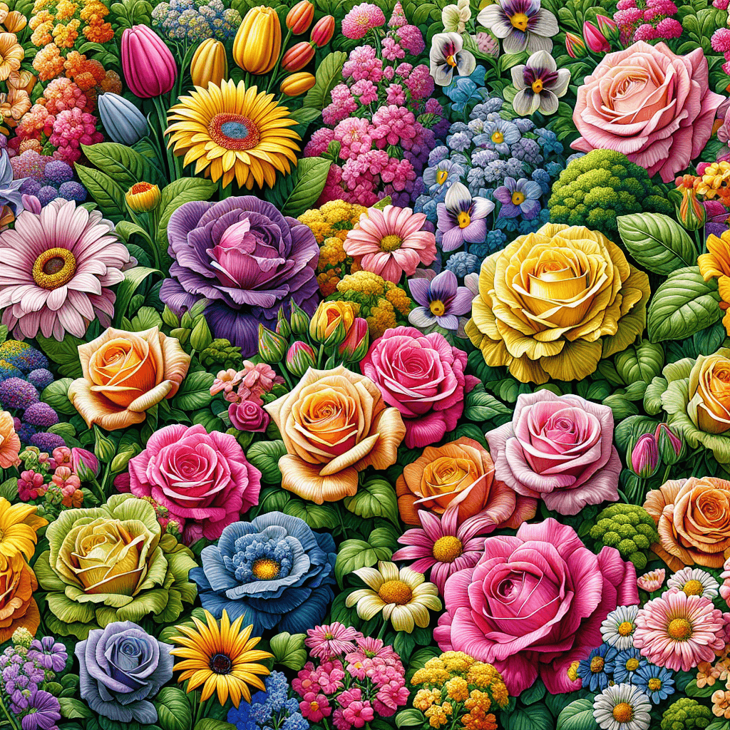 Fabulous Floral Symphony Numbered Painting Kits