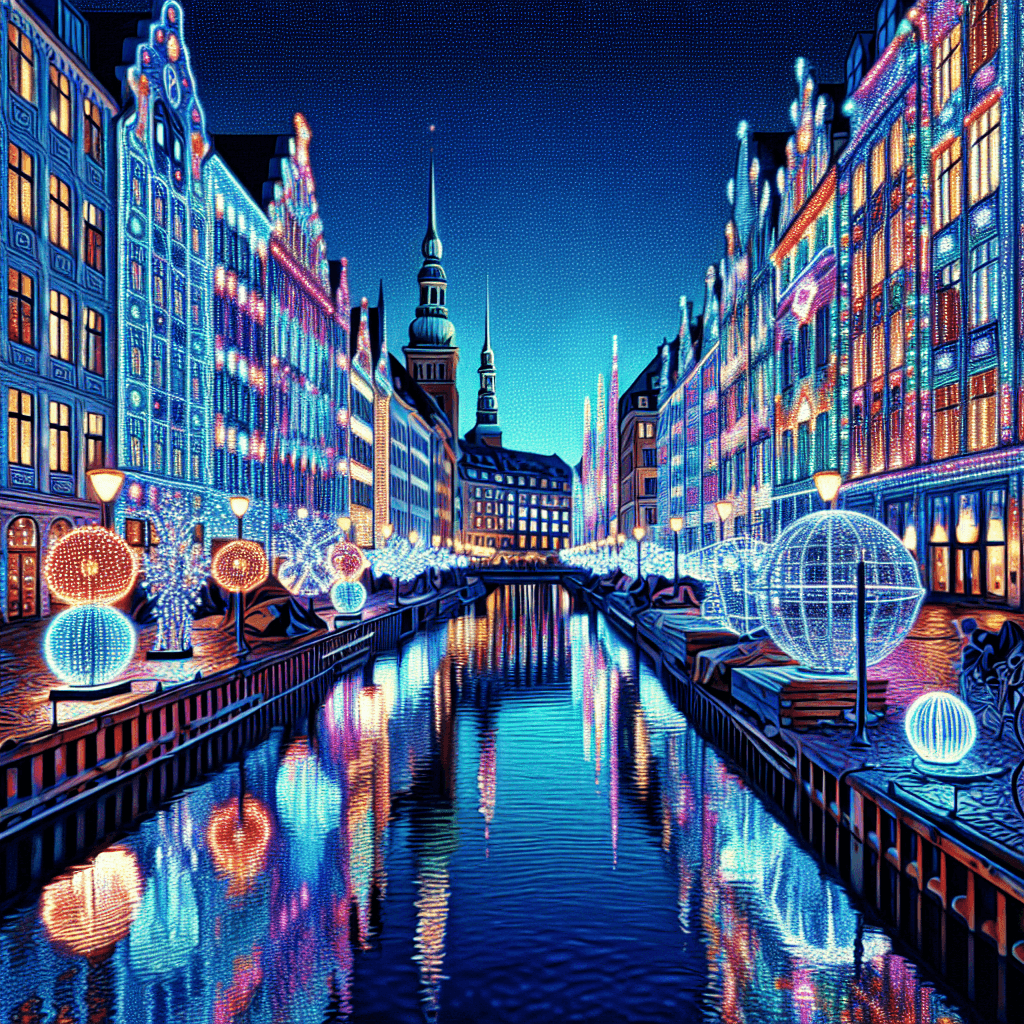 Copenhagen Light Festival Number Painting