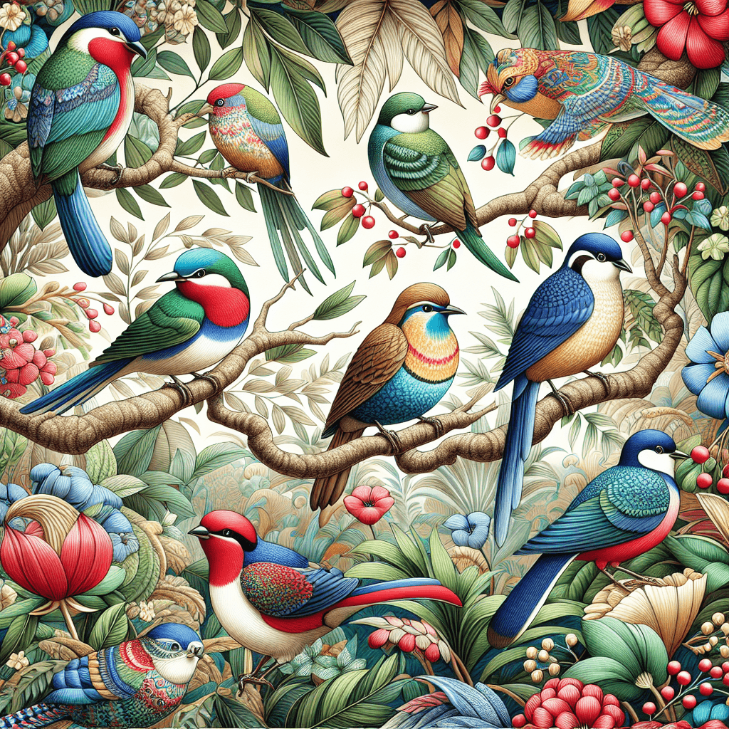 Charming Birds Paint By Number