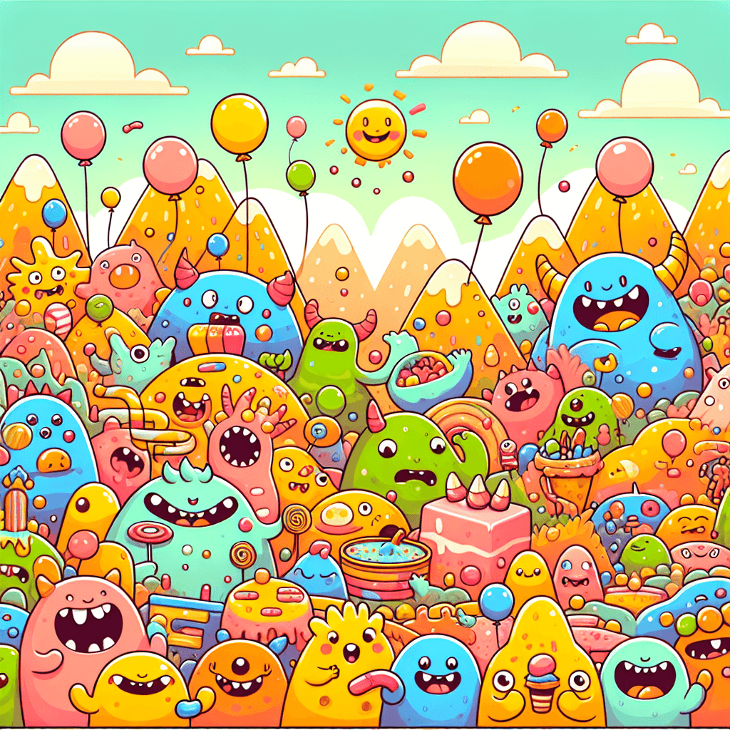 Friendly Monster Encounter DIY Paint By Numbers